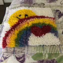 Latch Hook Kit Finish 2  For . 10.00 Dollars For Both Of Them . 