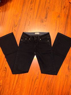 Paige Black Wash Bootcut Denim Jeans Women Size  25