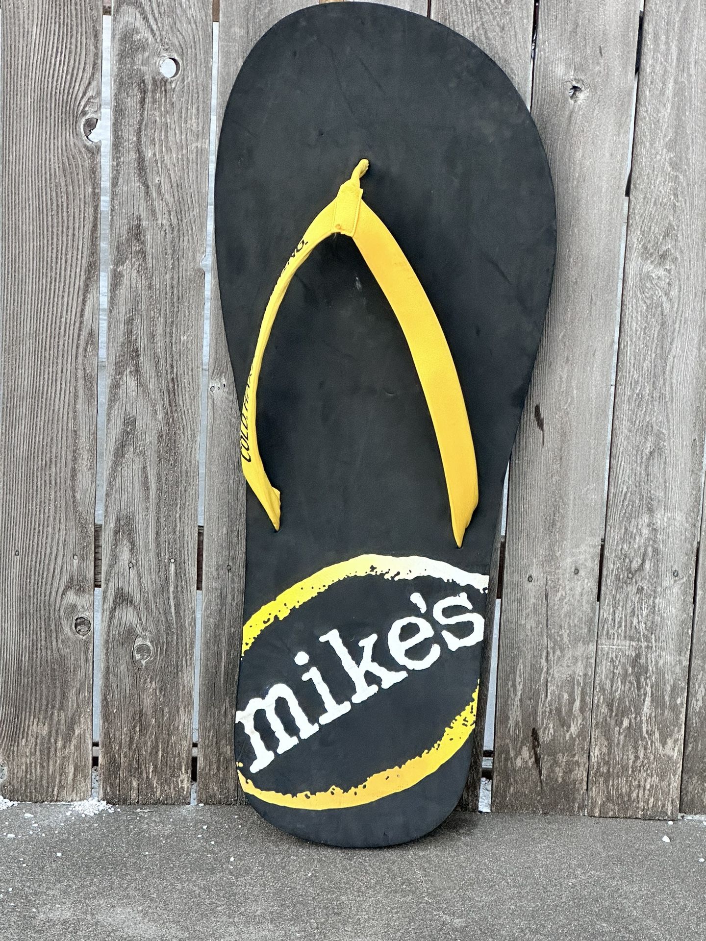 HUGE 45” Mike's Hard Lemonade flip flop store display advertising sign JUMBO