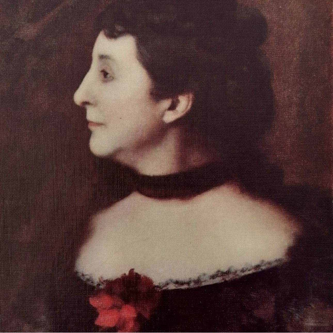 Jean-Jacques Henner, COMTESSE DIANE Fine Art Print 1900 Vintage Original London, England Printed Collectible French France ARTIST PAINTER