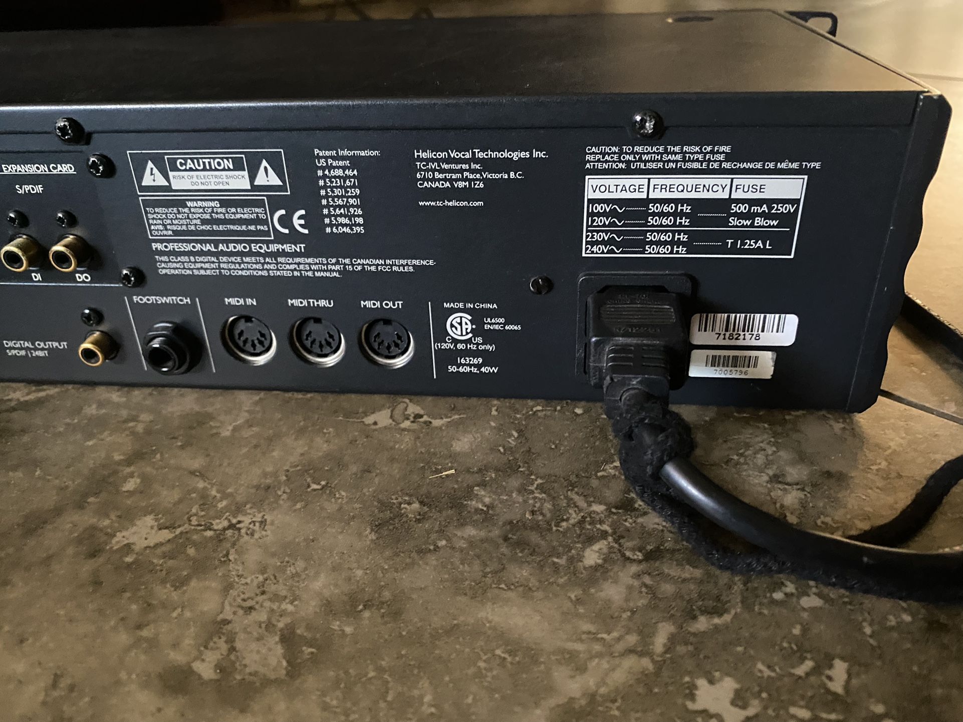 TC Helicon Voice Prism Harmonizer MIDI 2U Rackmount Formant