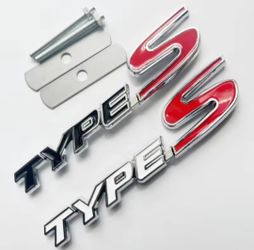 1 Honda Type S type r Badge Emblem Nameplate Adhesive Back all sold separate