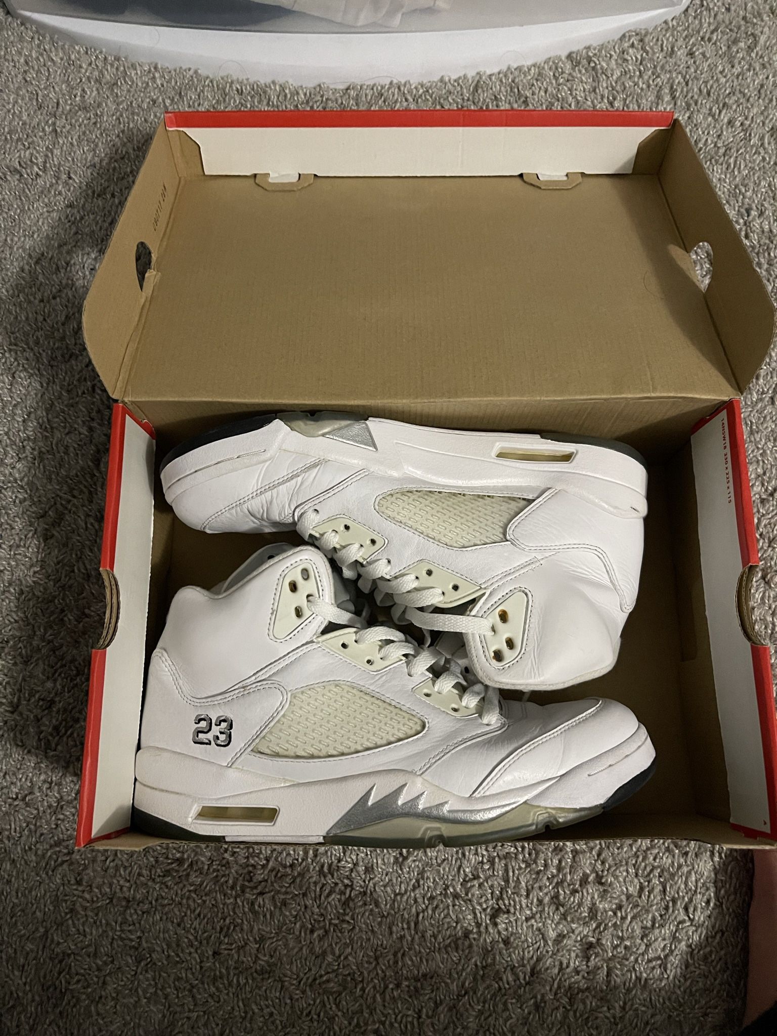 Jordan 5 Retro White Metallic