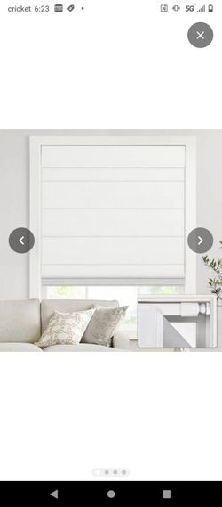 Cordless Roman shades
