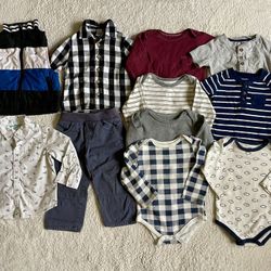18 Months Toddler Boys Clothes Lot: Nautica, Guess, Carters, Wonder Nation