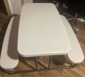 White Lifetime Folding Table