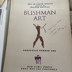 Walter Battiss , artist,, bushman art  book