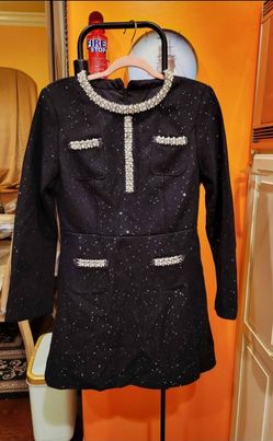 Dress with Pearls Details