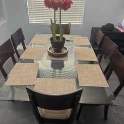 Glass Table & Wood Chairs