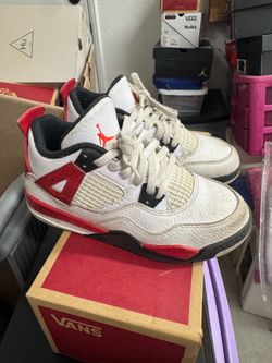 Air Jordan 4 Retro Red Cement Sneakers