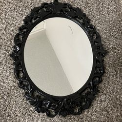 Black Laquer Goddess Mirror !!! 