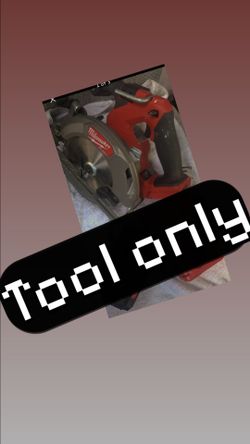Milwaukee 6-1/2" (165mml) circular saw • tool only battery not included•600rpm