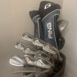 PING Men’s complete golf club Set.  No Bag. 