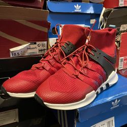 Used Adidas EQT Support Winter Scarlet Size 10.5