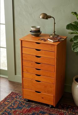 🔥✨🔥Solid Wood 6+2 Drawer Roll Cart🔥✨🔥