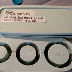 NEW SILICONE TUMBLER ICE MOLDS 
