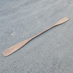 Vintage 8ft Wooden Double Paddle 