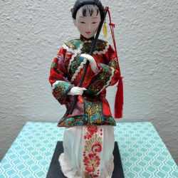 Vintage Geisha Porcelain Doll