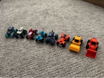 8 Mini Toy Trucks/ATVs for kids