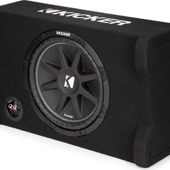 Kicker 48CDF124 Comp Series sealed downward-firing enclosure with 12" 4-ohm subwoofer   FREE INSTALLATION !!
