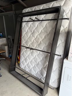 Free queen size metal bed base