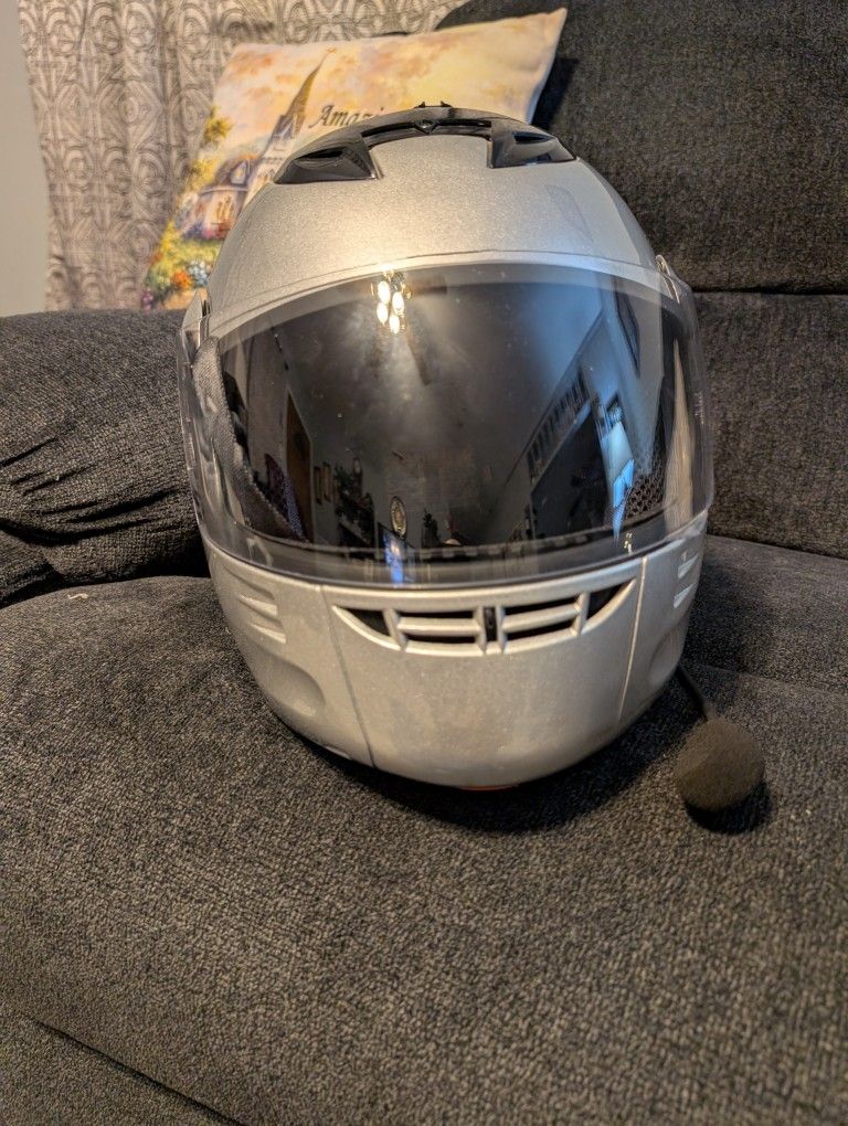 Rodia Motorcycle Helmet With Headset And Mic And Speakers