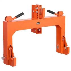 3-Point Quick Hitch with 2 in Receiver, 3000 Lbs Lift Capacity, 3-Pt Hitch with 5 Level Adjustable Bolt, Adaptation to Category 1 & 2 Tractor, Heavy D