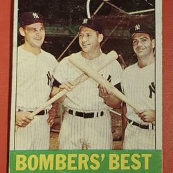 1963 Topps “Bombers Best” Tresh/Mickey Mantle/Richardson #173