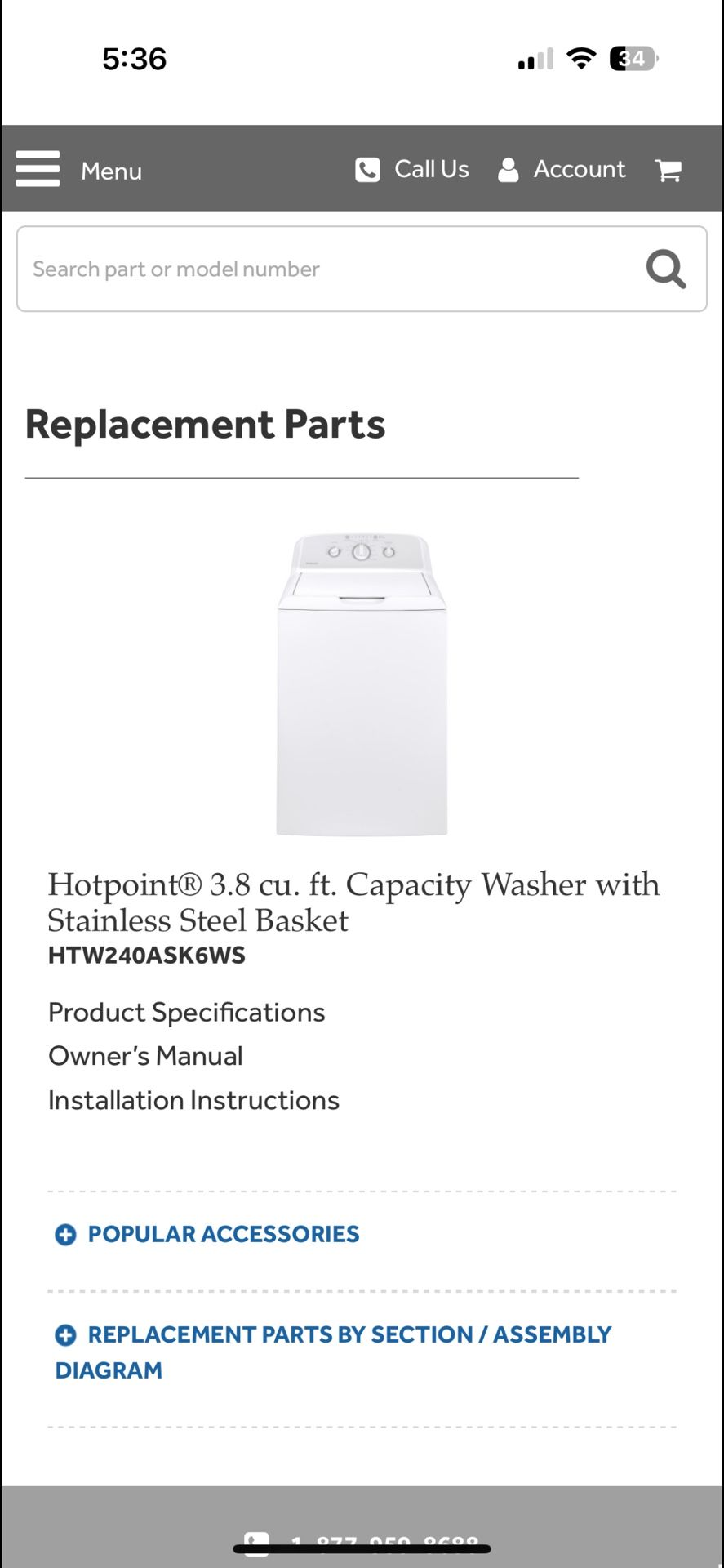 Hotpoint Washer