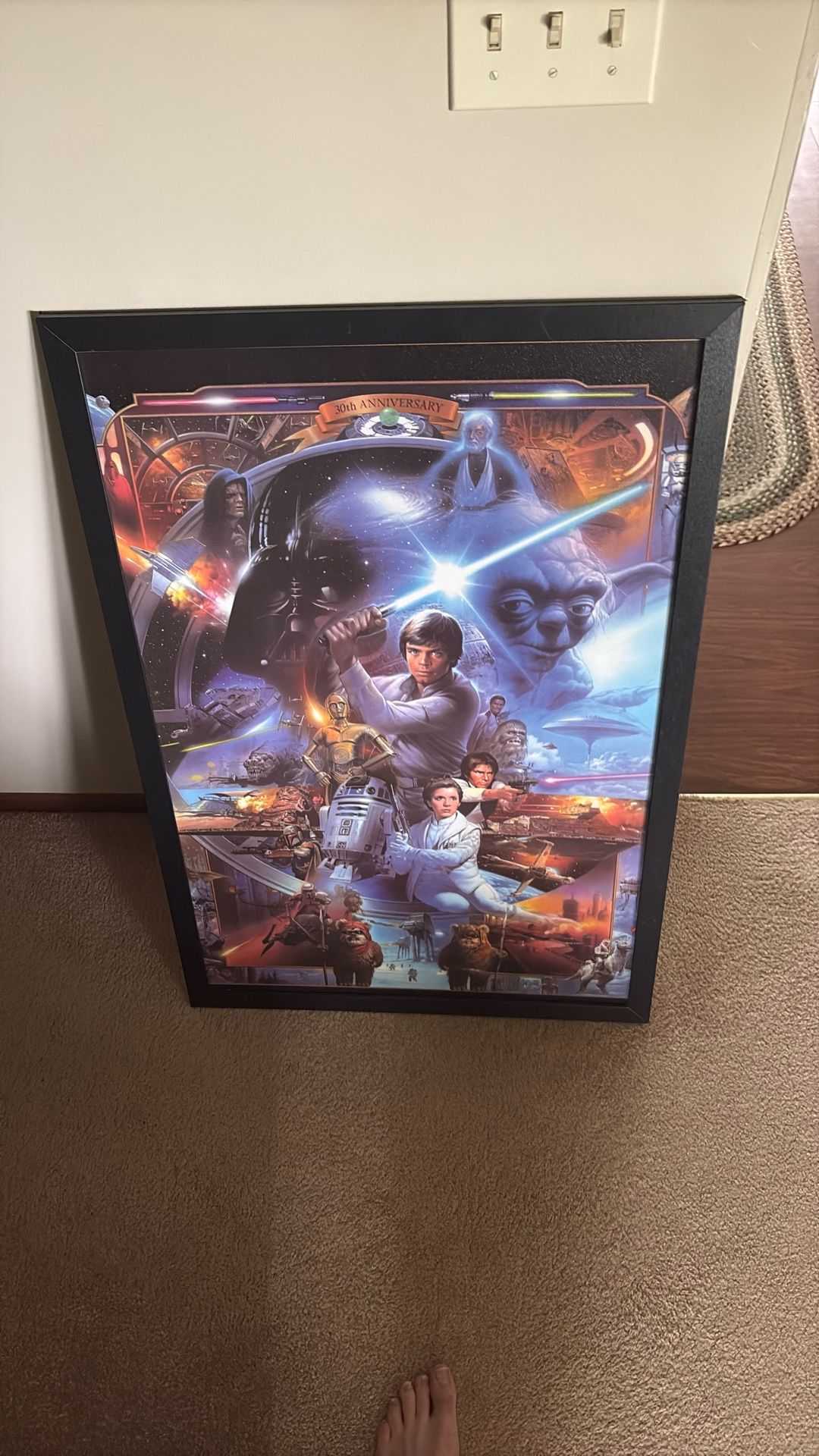 30th Anniversary Star Wars Textured Art 36x28