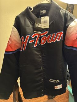 Satin H Town Rockets Astronaut Bomber Jacket