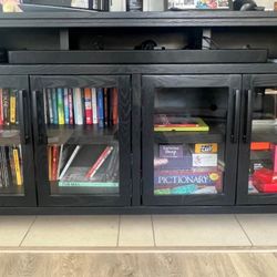 SELLING | Real wood TV Console - Black