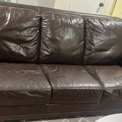 Leather Couch 