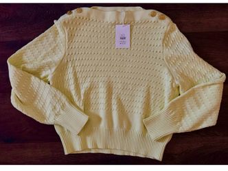 NWT yellow sweater