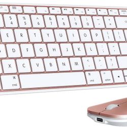 Slim Wireless Keyboard Mouse Stainless