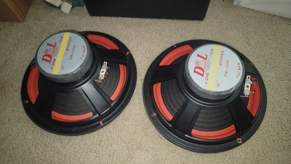 DW-1000 4 Ohm 120 Watt 10" Speakers