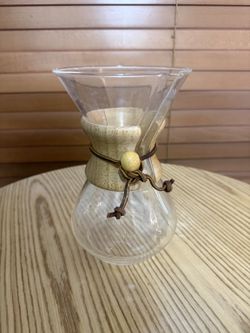 CHEMEX Pour-Over Glass Coffee Maker with Wood Collar