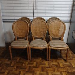 6 Kitchen Chairs. Please See Full Description Below. 