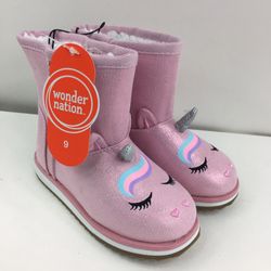 KIDS TODDLERS GIRLS PINK BOOTS SHOE SIZE 9 😍😍😍NEW WITH TAG 