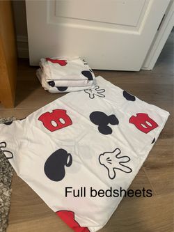Mickey noise full size bedsheets