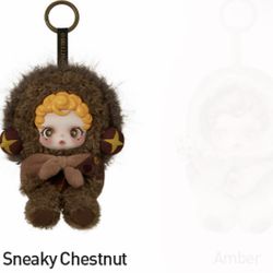 NEW Pop Mart SKULLPANDA L'impressionnisme You Found Me! Vinyl Pendant Plush Doll Toy Chestnut Amber