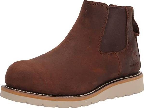 NEW size 11.5 Carhartt Men Wedge 5" Chelsea Pull-on Steel Toe Work Boot