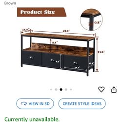 Tv Stand With Storage And Drawers