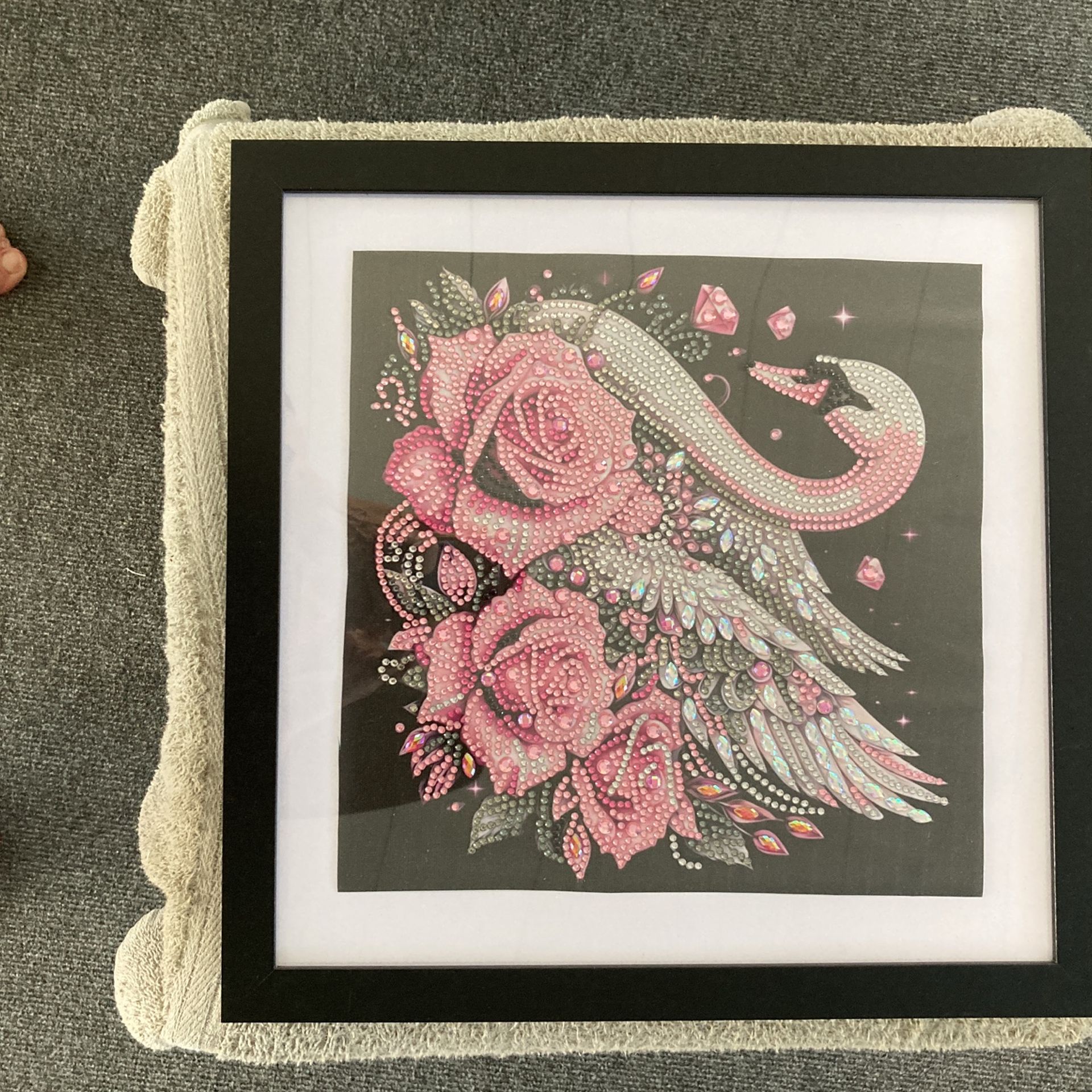 Swan And Roses