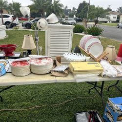 Household Items, Dishes, Lamps, Under Bed Bins