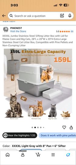Cat litter xxxx large