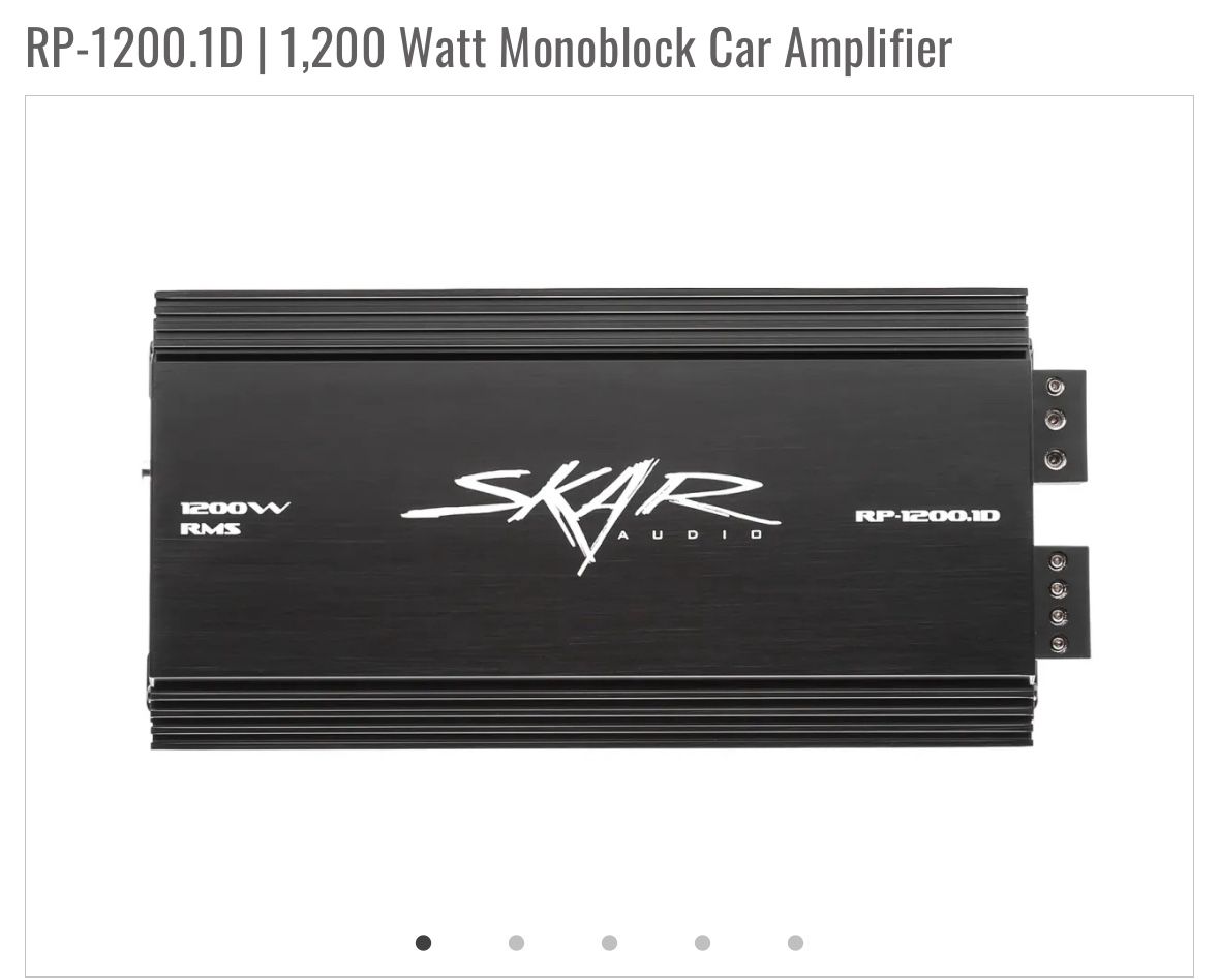 RP-1200.1D | 1,200 Watt Monoblock Car Amp