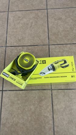 Kit combo vacuum and fan ryobi
