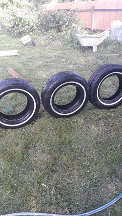 3 white walls tires