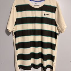 NEW Nike Mens Large Court Slam Dri-FIT ADV Shirt Tennis Slim Fit Carlos Alcaraz